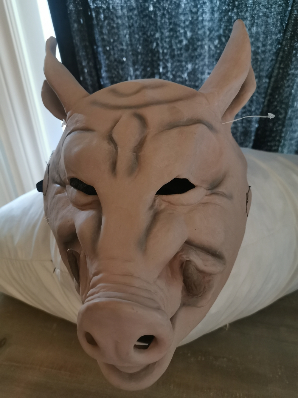 NEW Vintage Spirit Halloween Pig Half Mask - Tusked Boar (Les Claypool Style)